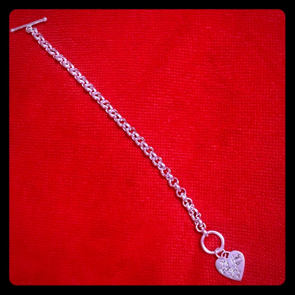 “My heart belongs to you” bracelet